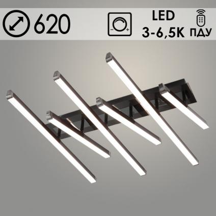 Люстра K33224/6 BK черный LED 108W 3000K-6500K ПДУ диммер d620, 24